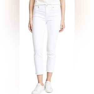 7 For All Mankind Women's Crisp White Skinny Jeans